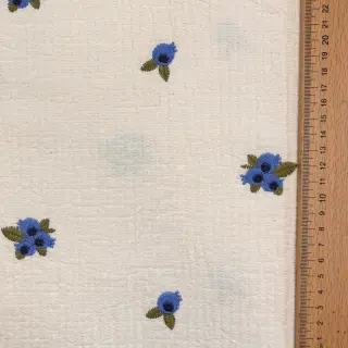 Mușelină EMBROIDERY STRIPED Fruit natural
