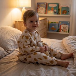 Mușelină Pears ochre by JENNIFER BOURON ORGANIC