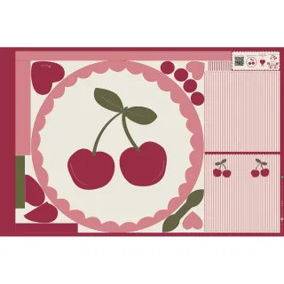 Țesătură din bumbac Cherries playmat PANEL digital print