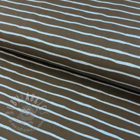 Tricot Stripes dark khaki