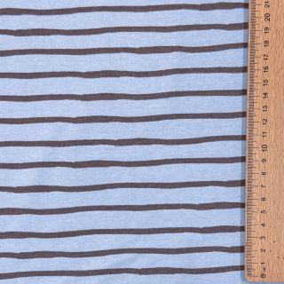 Tricot Stripes dusty blue