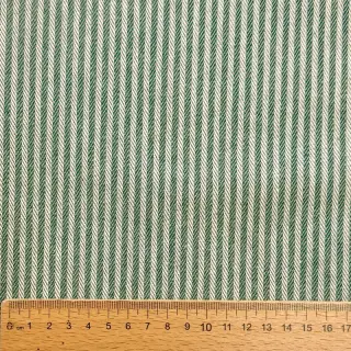 Țesătură decorativă DOBBY Colored stripe army green