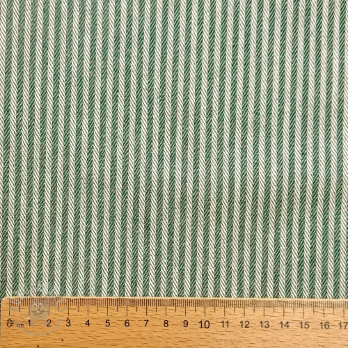 Țesătură decorativă DOBBY Colored stripe army green