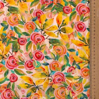 Viscoză RAYON POPLIN Printed Rosie design C