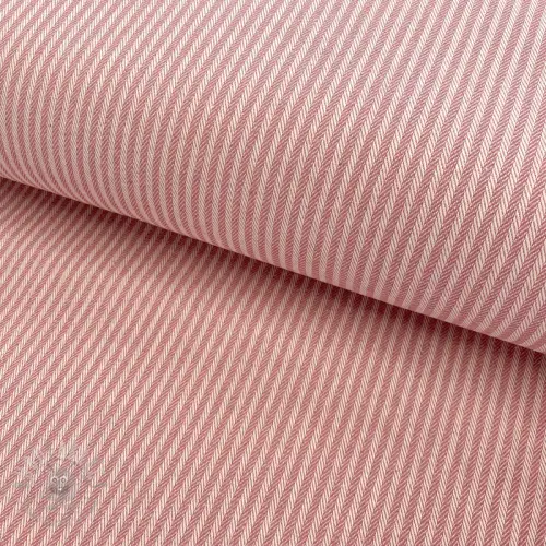 Țesătură decorativă DOBBY Colored stripe blush