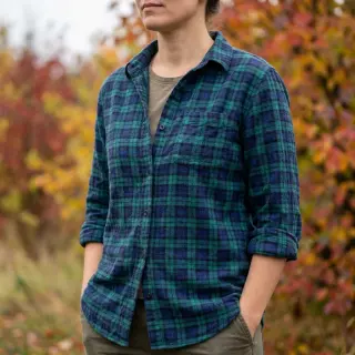 Țesătură din bumbac LIGHT FLANNEL Check design A