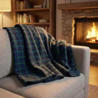 Țesătură din bumbac LIGHT FLANNEL Check design A