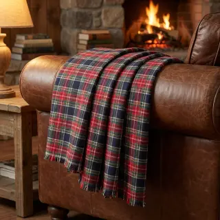 Țesătură din bumbac LIGHT FLANNEL Check design C