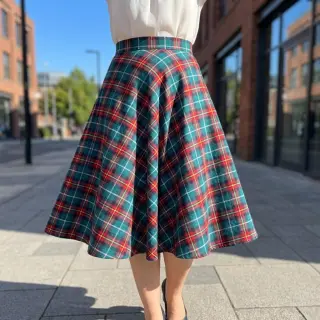 Țesătură din bumbac LIGHT FLANNEL Check design E