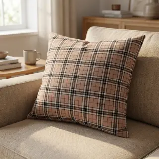 Țesătură din bumbac LIGHT FLANNEL Check design F