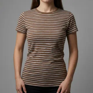 Tricot Stripes dark khaki