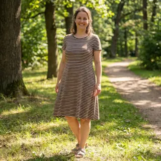 Tricot Stripes dark khaki