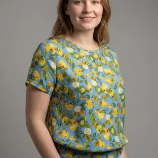 Viscoză RAYON POPLIN Fruity design A