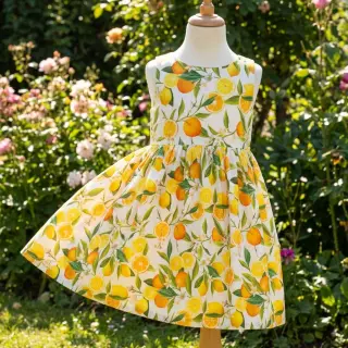 Viscoză RAYON POPLIN Fruity design D