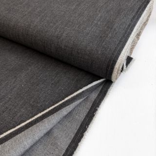 Țesătură din bumbac JEANS Chambre black