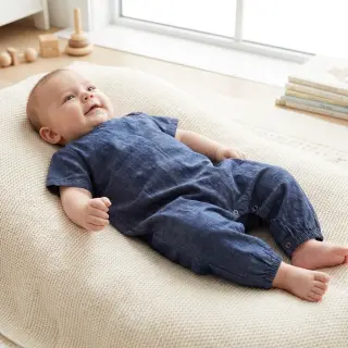 Țesătură din bumbac JEANS Chambre dark blue