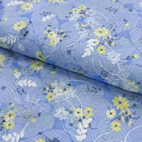 Țesătură din bumbac cu amestec Burny lovely blue