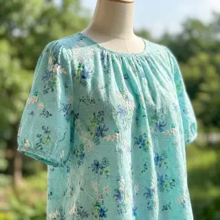 Țesătură din bumbac cu amestec Burny lovely green