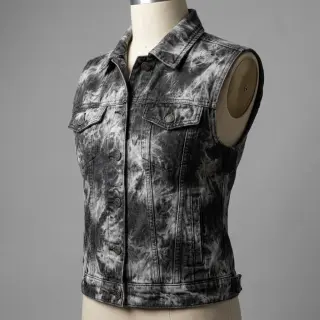 JEANS DENIM Tie -Dye 7,5 OZ black