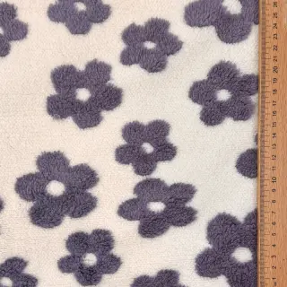 Stofă palton TEDDY Flower power lavender