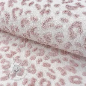 Stofă palton TEDDY Panthera old pink