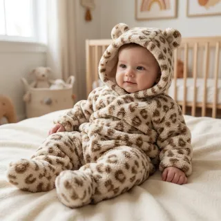 Stofă palton TEDDY Panthera light brown