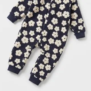 Stofă palton TEDDY Flower power off white