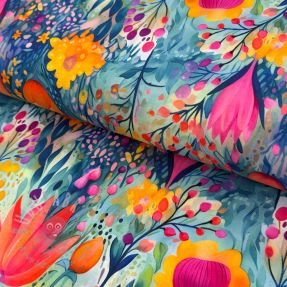 Tricot VISCOSE LYCRA HEAVY Tulips design E