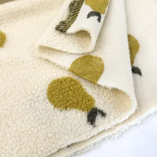 Stofă palton TEDDY JACQUARD Pears old lime