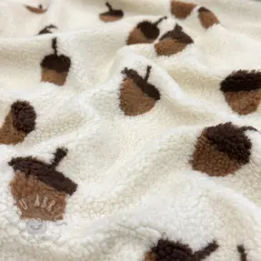 Stofă palton TEDDY JACQUARD Acorns