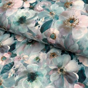Tricot VISCOSE LYCRA HEAVY Classic flowers design B
