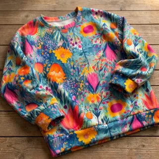 Tricot VISCOSE LYCRA HEAVY Tulips design E