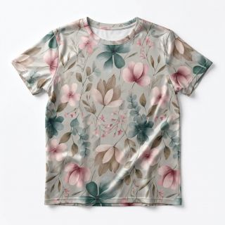 Tricot VISCOSE LYCRA HEAVY Classic flowers design C