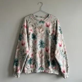 Tricot VISCOSE LYCRA HEAVY Classic flowers design C