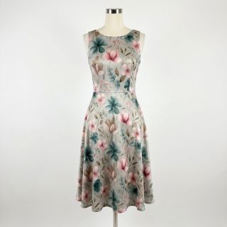 Tricot VISCOSE LYCRA HEAVY Classic flowers design C