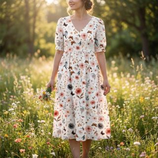 Viscoză cu in Flower sea design D