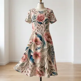 Viscoză cu in Floral design D