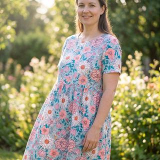 Viscoză cu in Bright and bold design D