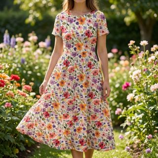 Viscoză cu in Floral design B