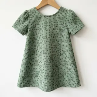 Catifea raiată STRETCH Little deer old green