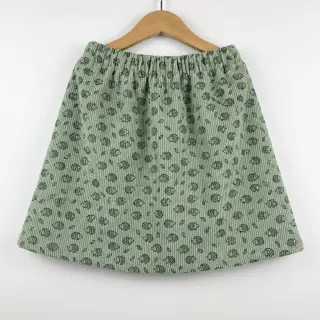 Catifea raiată STRETCH Little hedgehog old green