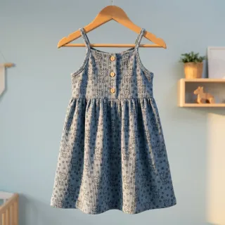 Catifea raiată STRETCH Little deer old blue