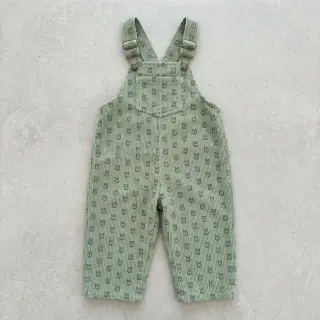 Catifea raiată STRETCH Little bunny old green