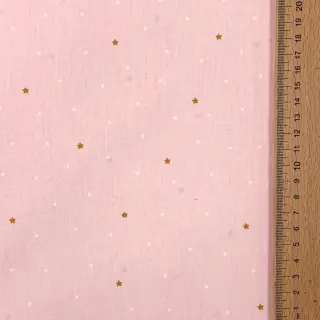 Țesătură din bumbac Sweet bear star light rose ORGANIC
