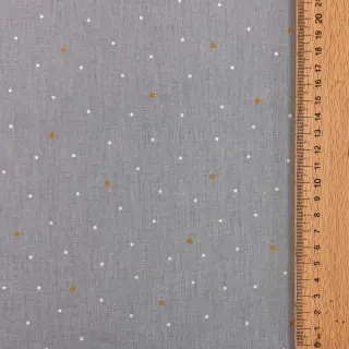 Țesătură din bumbac Sweet bear star light grey ORGANIC