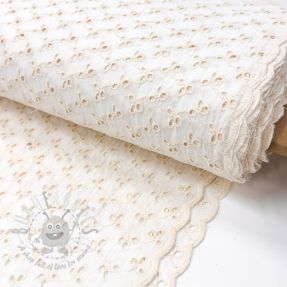 Țesătură din bumbac EMBROIDERY Rosemary white
