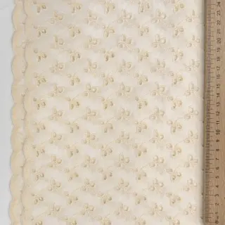 Țesătură din bumbac EMBROIDERY Rosemary off white