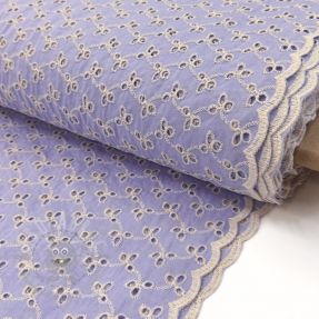 Țesătură din bumbac EMBROIDERY Rosemary lilac