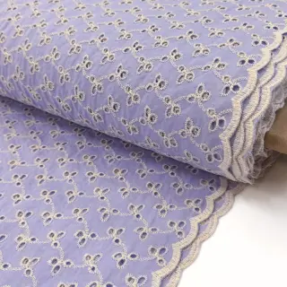 Țesătură din bumbac EMBROIDERY Rosemary lilac