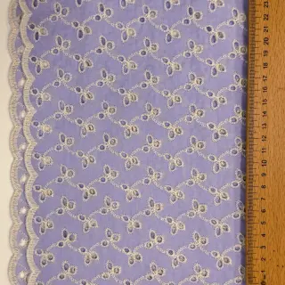 Țesătură din bumbac EMBROIDERY Rosemary lilac